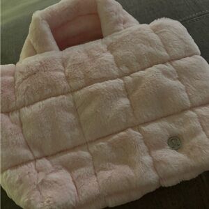 Lululemon Pink Plush Tote Bag